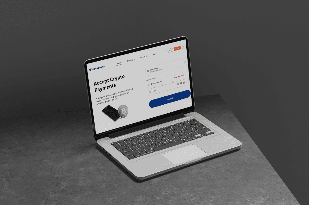 Accept crypto payments laptop